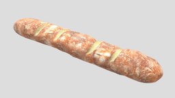 Tasty Baguette antique, candlestick, substancepainter, substance