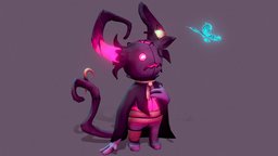 Cute Little Demon optimized, animation-blender, stylizedcharacter, substancepainter, character, handpainted, blender, blender3d, animation, stylized, characterdesign, gameready, noai