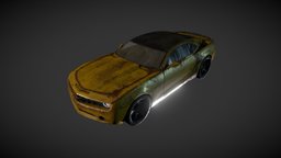 Old Rusty Chevrolet Camaro 2010 camaro, rust, chevrolet, 2010, rusty, old, oldcar, lowpoly, car