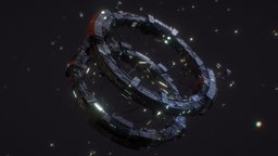 Space Station 3 unreal, opera, painter, unity, asset, game, 3d, blender, pbr, scifi, download