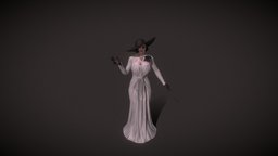Lady Dimitrescu resident, substance, painter, maya, zbrush, monster, lady, evil, dimitrescu