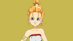 Chrono Trigger' fanart, chrono-trigger, girl, blender, anime
