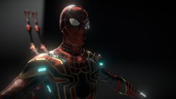 iron spider suit mcu marvel, spiderman, mcu, ironspider, ironspiderman