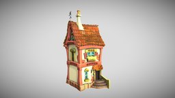 Cartoon House 3d-art, 3d-coat, blender3d, maya2018