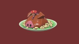 Spirited away pig head dish ghibli, chihiro, miyazaki, spiritedaway, studentwork, animation, anime