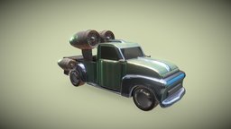 Retro Future Truck truck, assets, cars, trucks, future, retro, free3dmodel, blender3dmodel, retrofuturism, retro-futuristic, freemodel, cars-vehicles, retrofuturistic, retrofuture, substancepainter, blender, blender3d, car, free