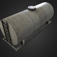 Water Storage Tank Big storage, props, water, tank, low-poly, pbr