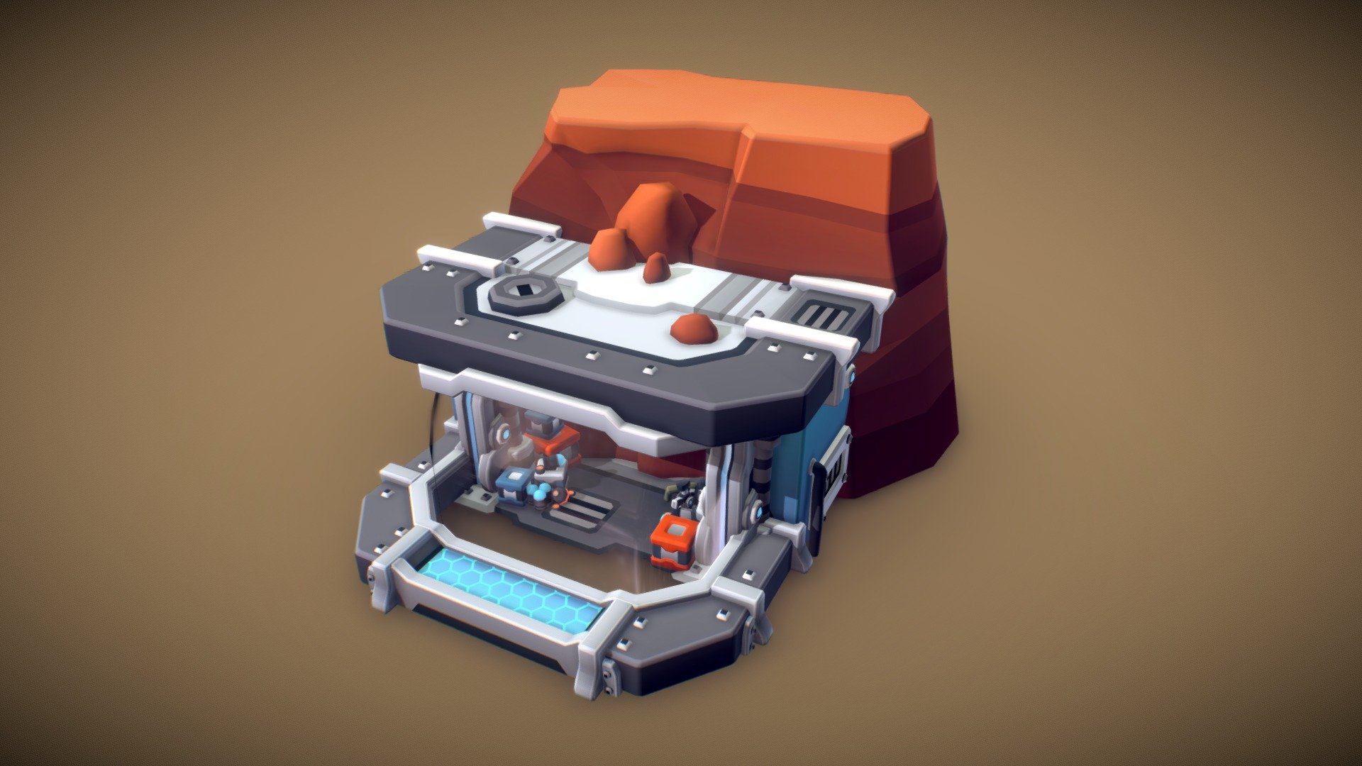 Shop booth for the Tombstar game 3d model
