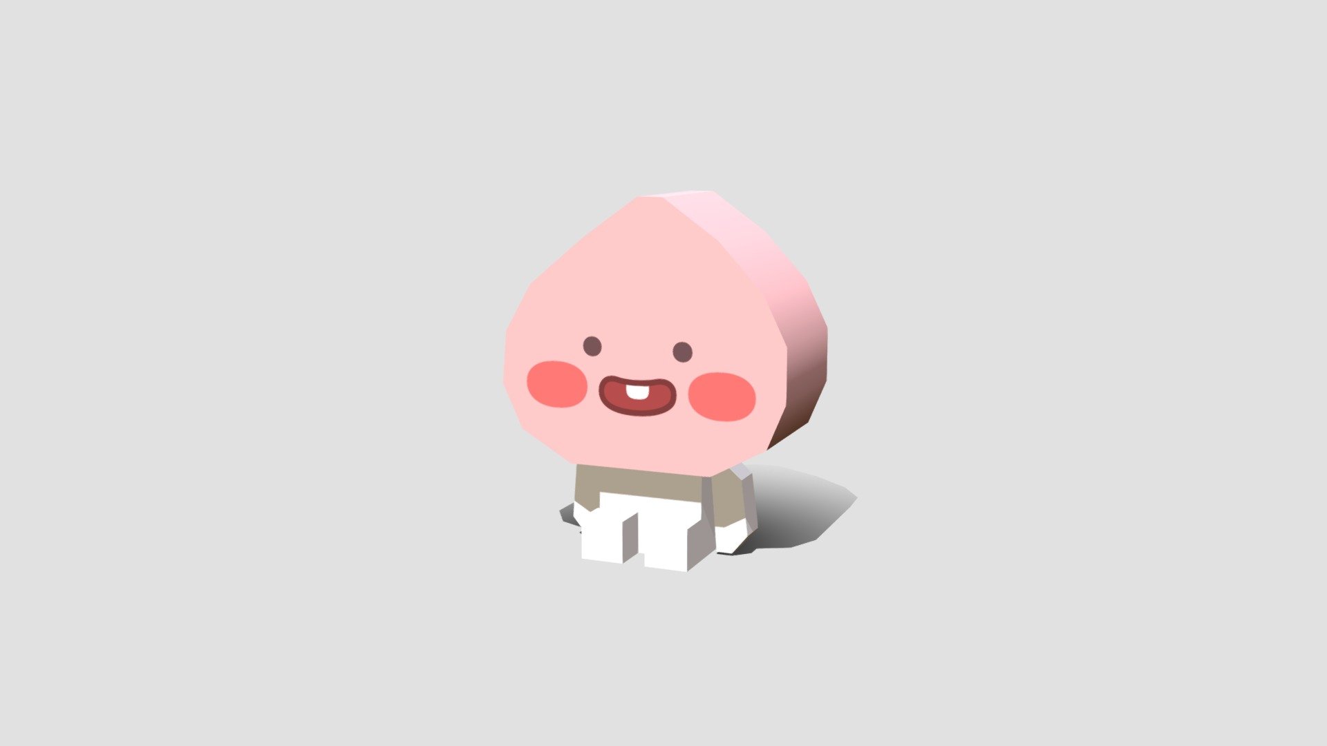Apeach - 3D model by SeanKimWorks.com (@nabithecat) 3d model