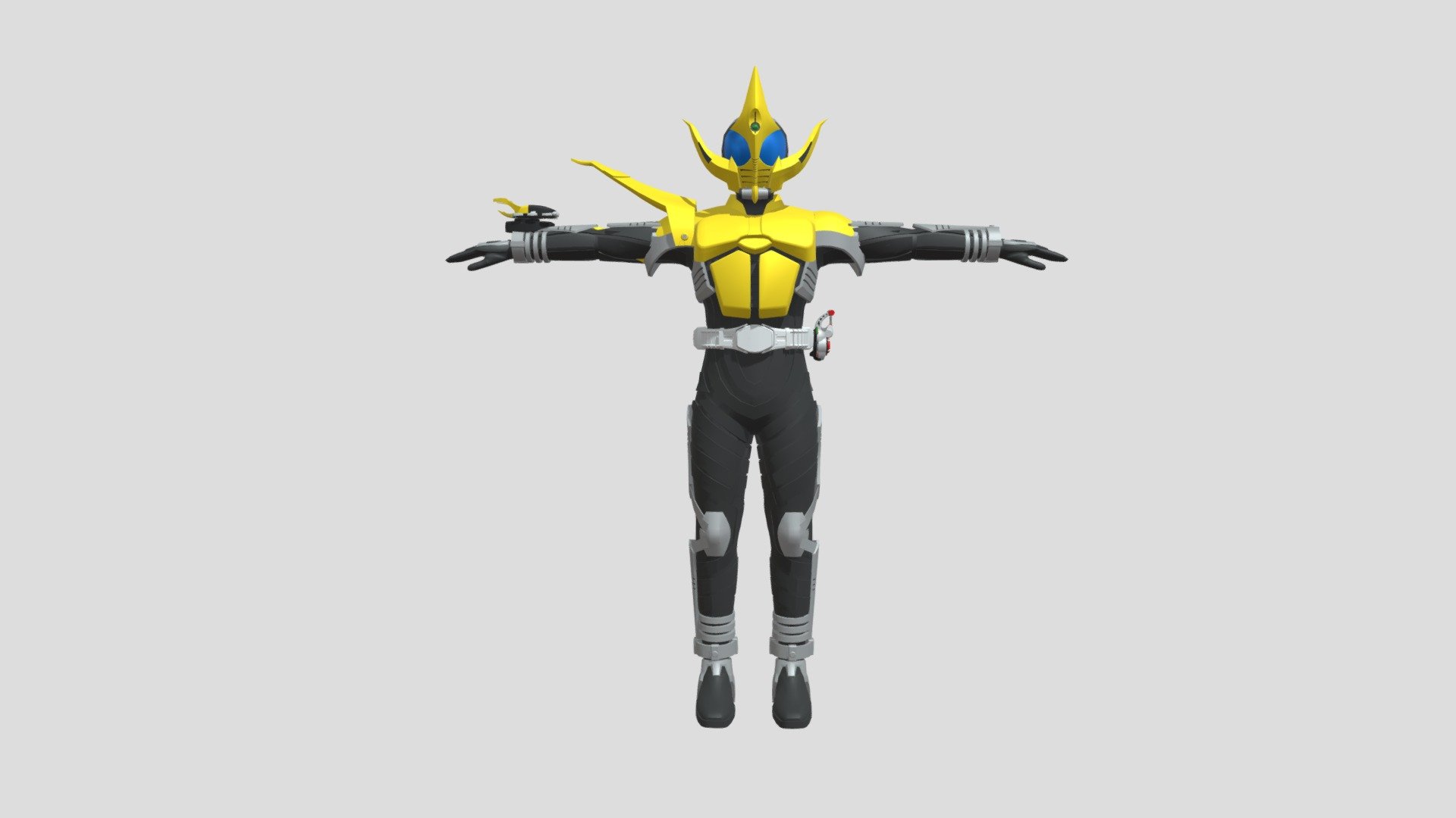 Kamen Rider Caucasus - 3D model by K' (@Kagerou.71) 3d model