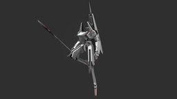 Knights of Sidonia 3dcoat, mecha, game-ready, 3dsmax, sci-fi, anime, robot