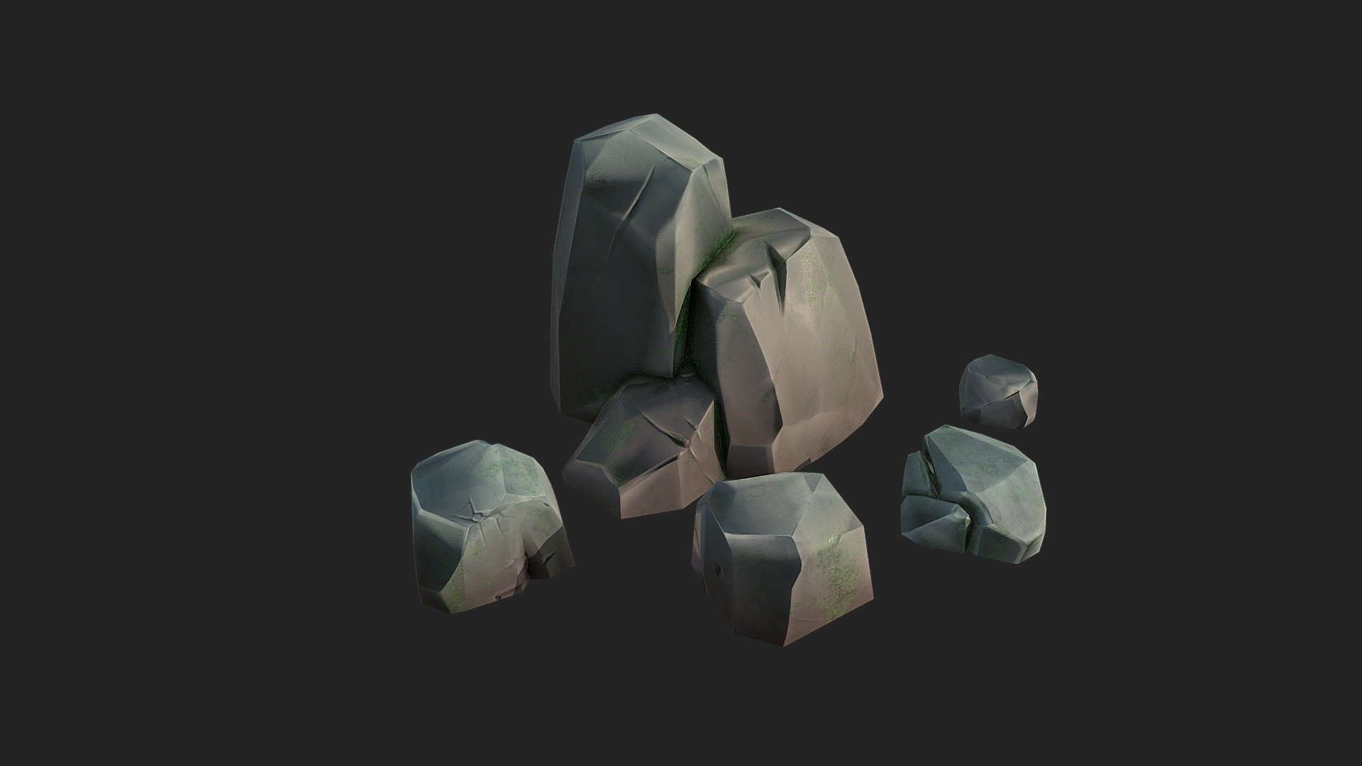 Stylized Rocks - Buy Royalty Free 3D model by MarcRojas 3d model