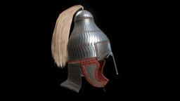 Lamellar Helmet lamellar, lateroman, helmet, lamellarhelmet