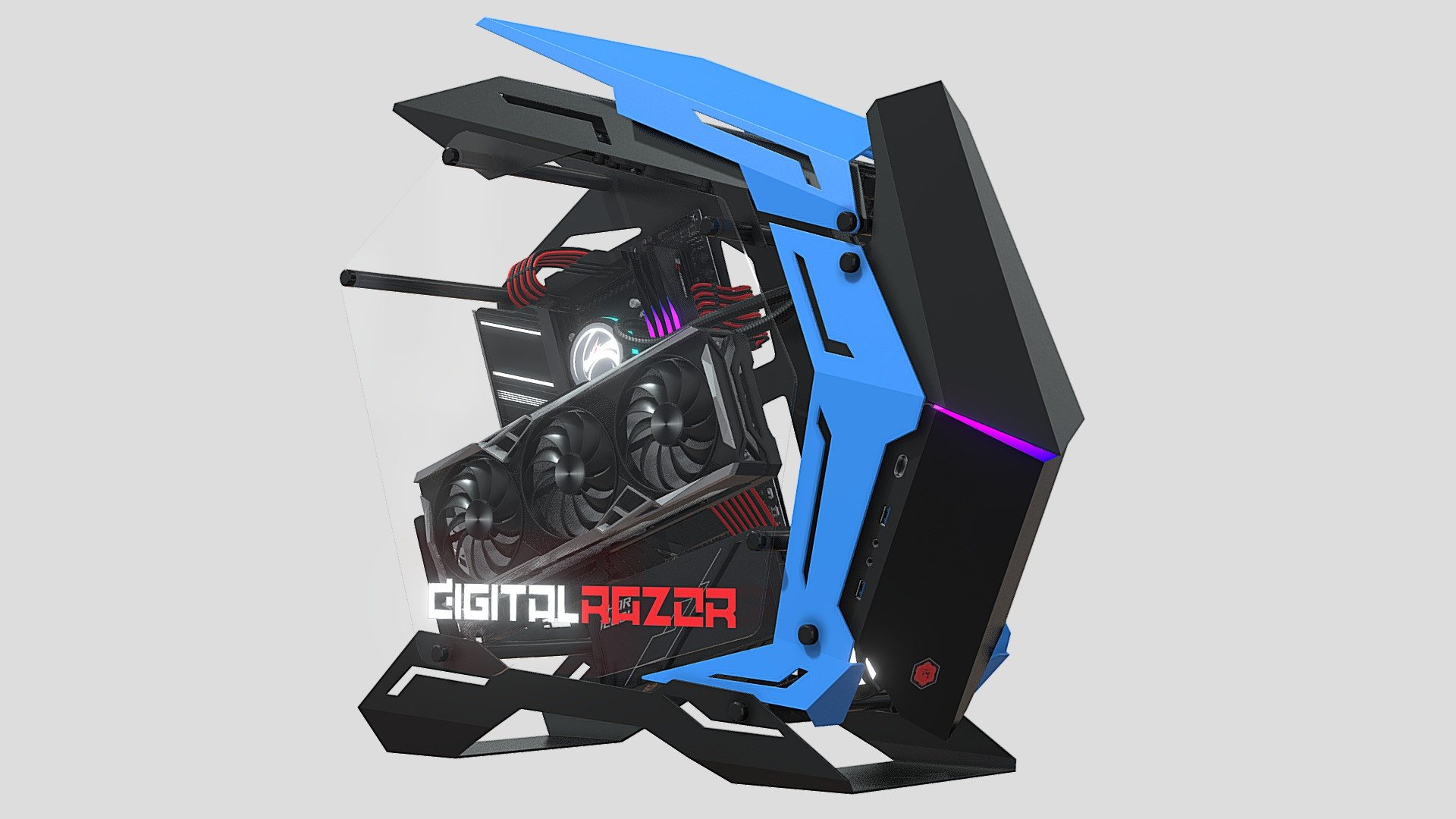 Mod3 Vertical Optimized Animation - 3D model by digitalrazor3d 3d model
