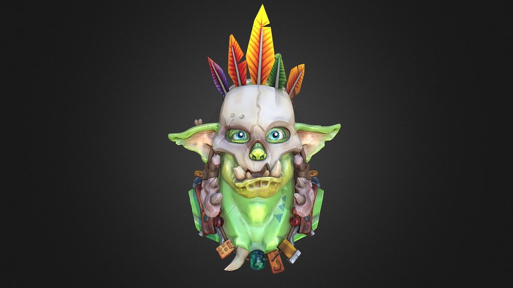 For the Horde !! Haha !
A little bust i did on my vacation time , I had a lot of fun working on this dude !
Hope u guys will like it !

Renders -> 
https://www.artstation.com/artwork/aJYGz - Shaman Orc - 3D model by Maxime_Chevrier 3d model