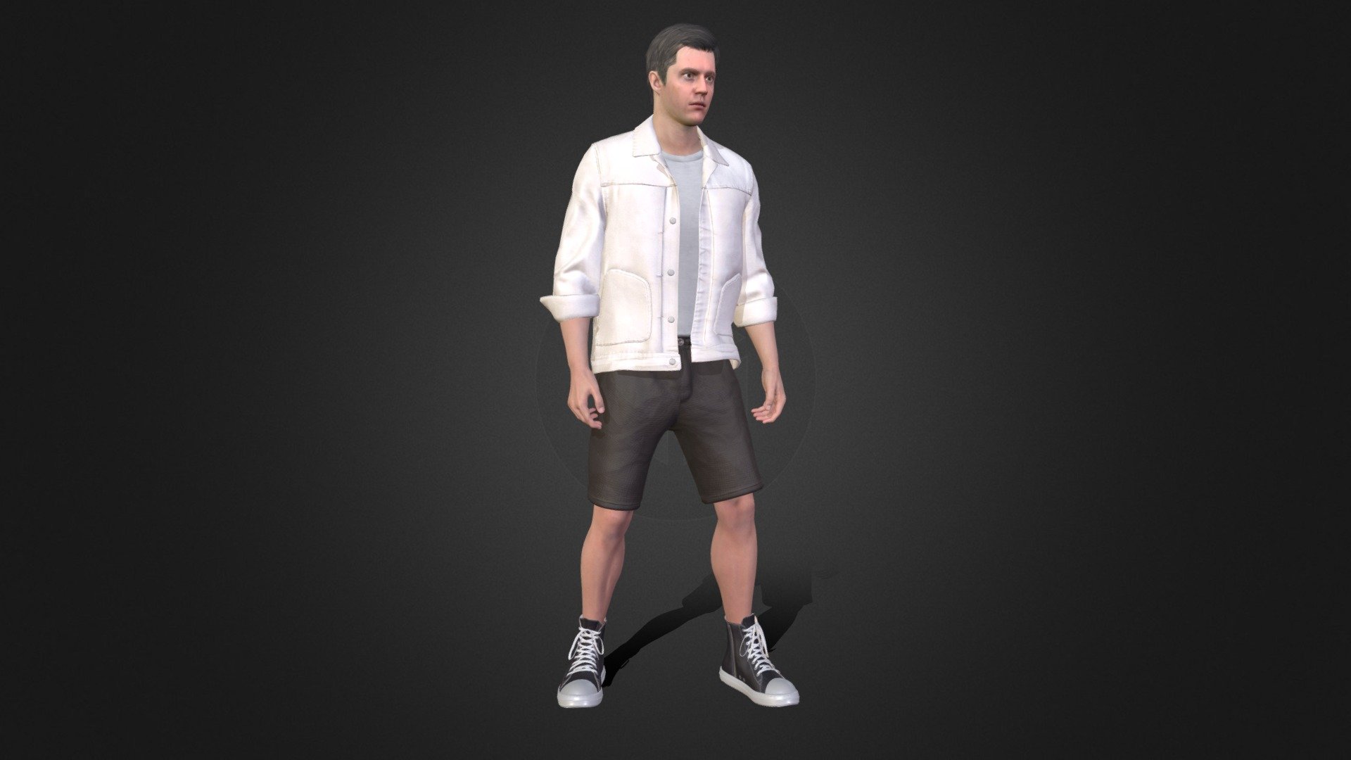 I can't write a long description due to text limits on the platform

If you have any additional questions, write to me at nicepicturesco@gmail.com



Formats:

Blender 3.6 (rigged, based on rigify addon)

4K textures

FBX (Static mesh)

Unreal Engine 5.2 - 5.3 (rigged)



100% compatible with male Metahuman (Normal/Average body - MH Skeleton)

This is not a Metahuman’s body and face. This is our creation.

But this body has exactly the same shape as the Metahuman’s body (Normal/Average)

So you can put this Outfit on your Male Metahuman (Normal/Average)



PLAY/MODULAR

Live Link Face



Unreal Engine:

Rigged:(Yes)

Rigged: to MH skeleton:(Yes)

Morph: (No)

Animated:(No)

Cloth Simulation (yes)

Animation types (Root Motion/In-place):(No)

Number of characters: 1



Geometry Outfit LOD 0

Polys: 26,157

Tris: 51,316

Verts: 26,361
 - Man in Casual Outfit 10 - Rigged - Buy Royalty Free 3D model by nicepictures 3d model