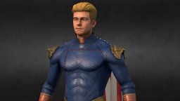 Homelander The boys hero, character-model, antihero, character, lowpoly, highpoly, gameready, theboys, homelander, suppervillian