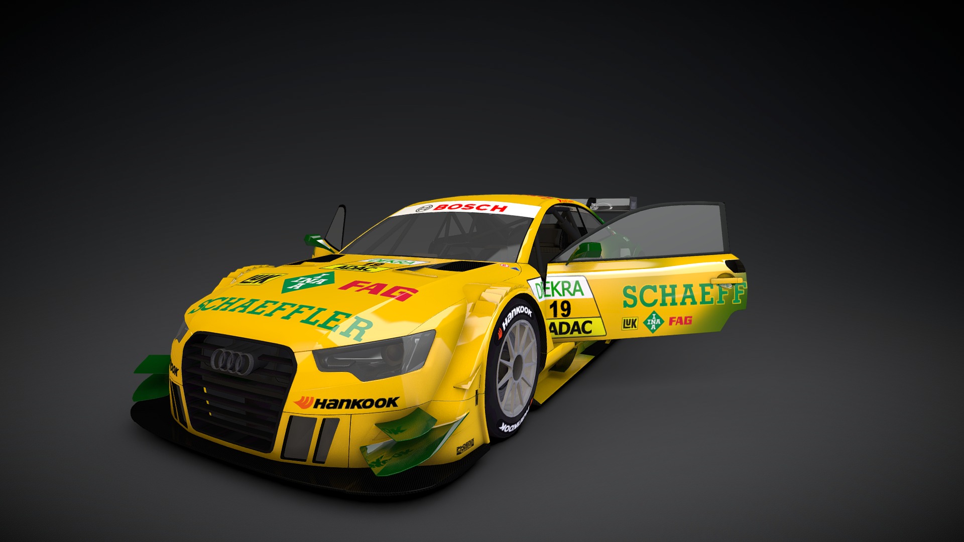 DTM 2013 Audi RS5 - 3D model by Mazur1k 3d model