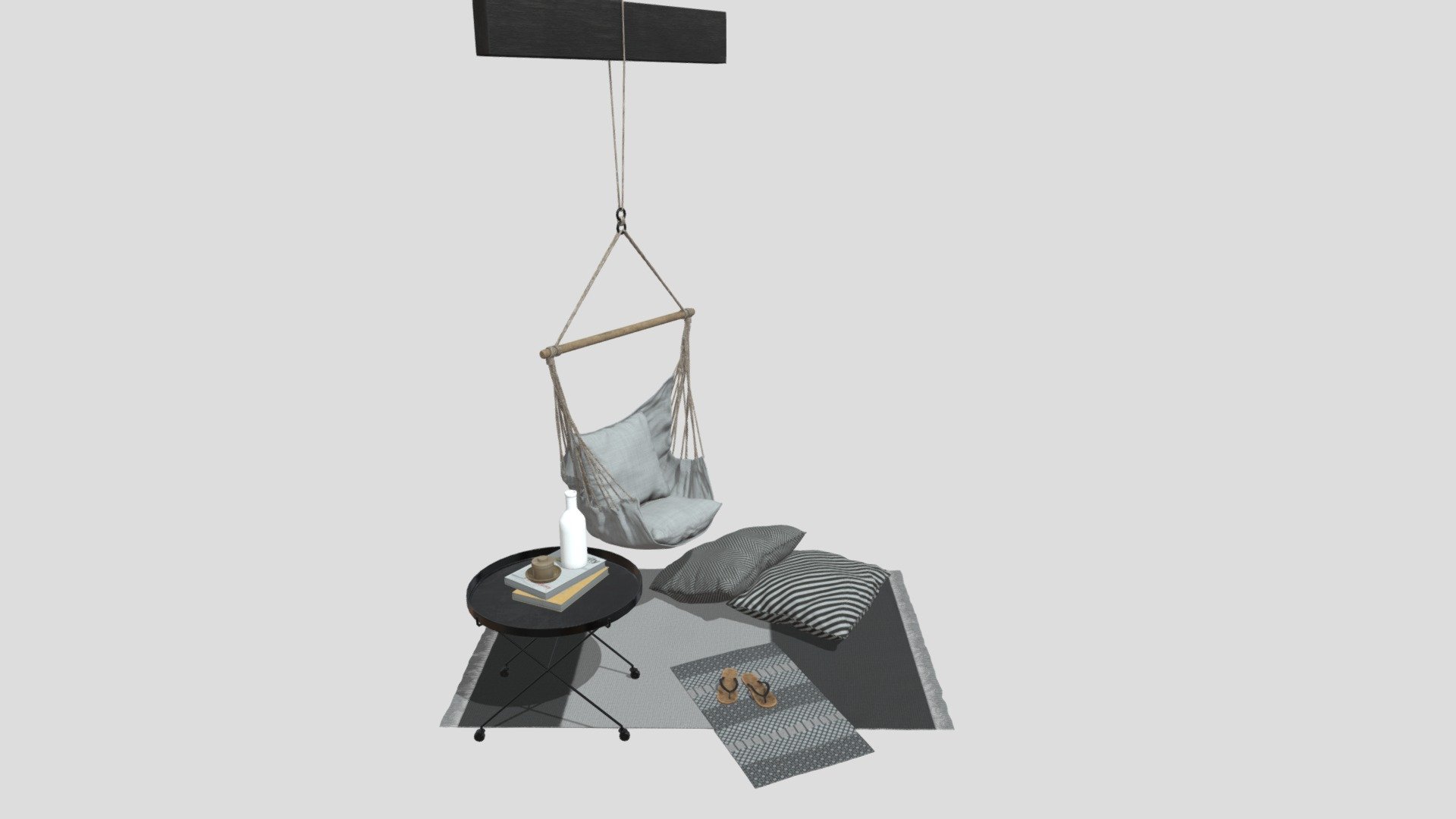 Highly detailed 3d model of furniture set with all textures, shaders and materials. This 3d model is ready to use, just put it into your scene 3d model