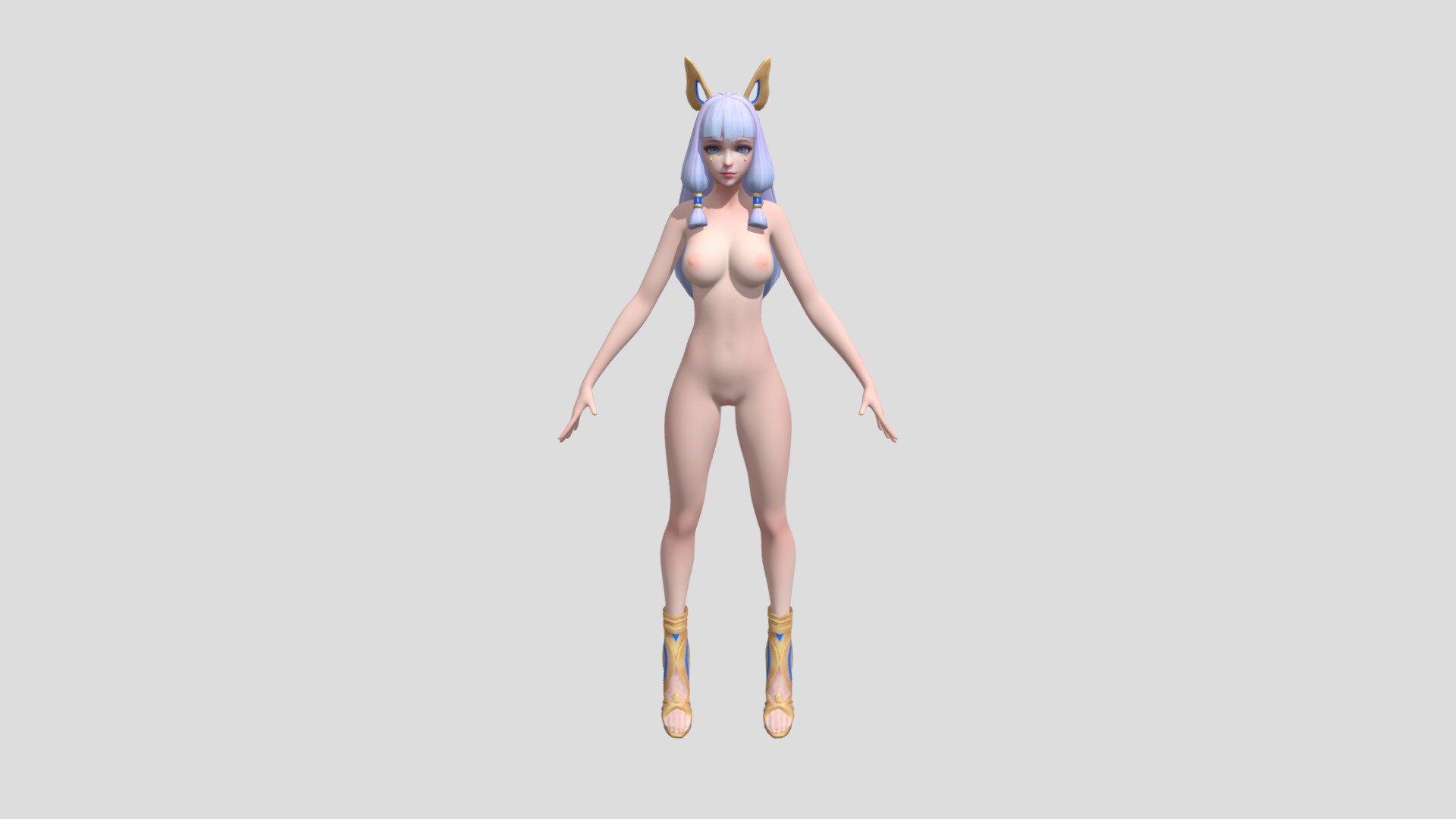no rigging - Guinivere nsfw MLBB - 3D model by bouqirt 3d model