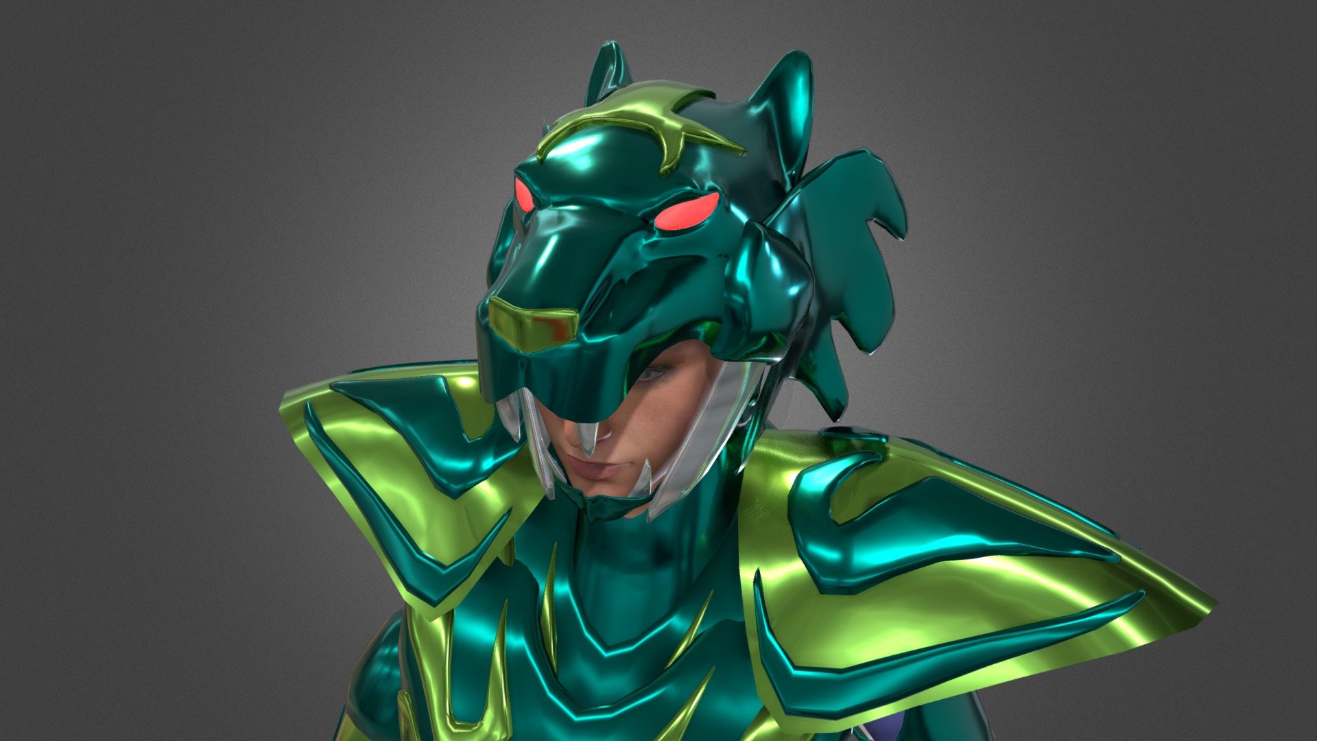 Femeale armor Asgard 3d model