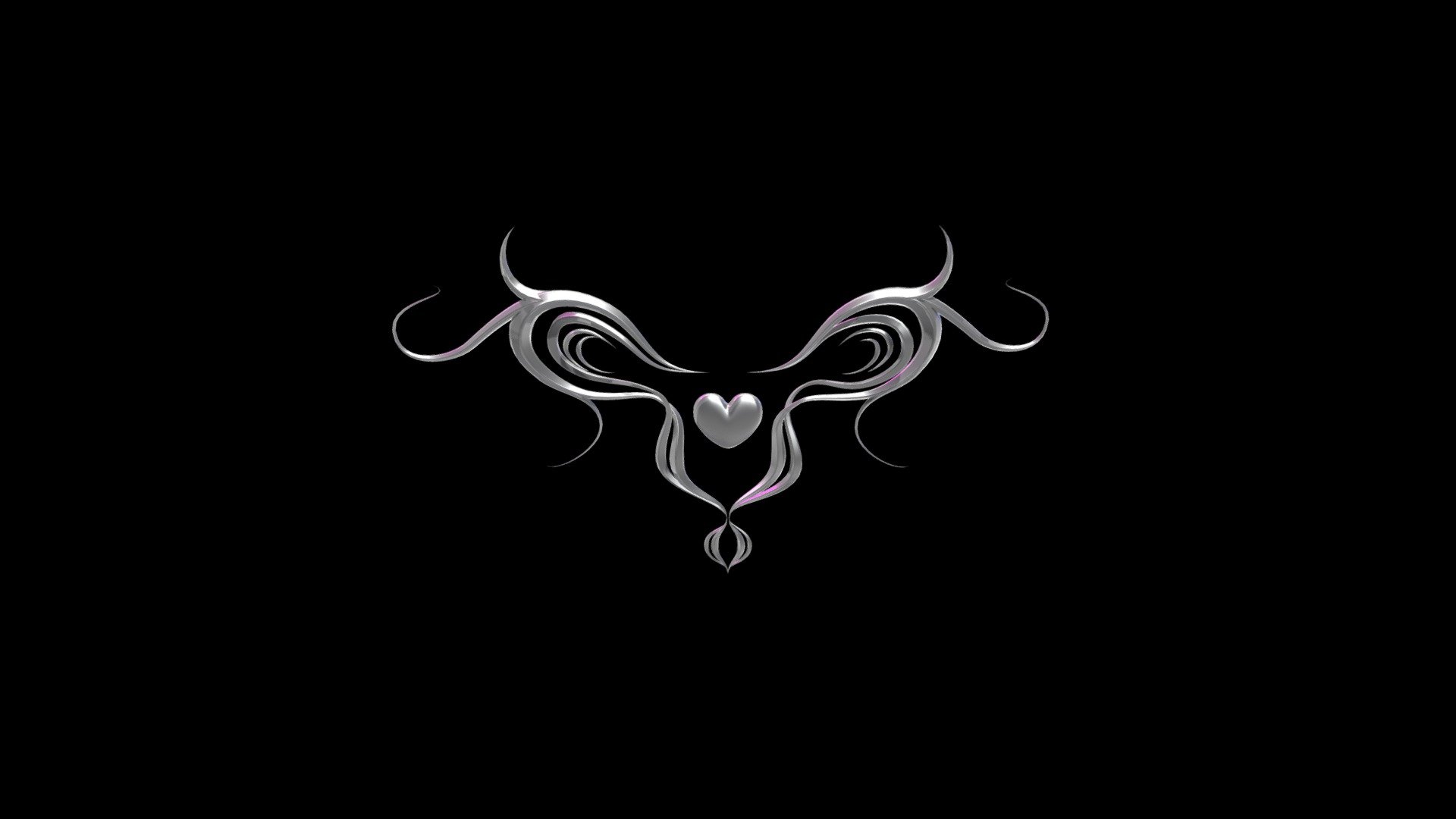 heart model S - Sneaky Heart - Download Free 3D model by cybercat (@darklycentine) 3d model