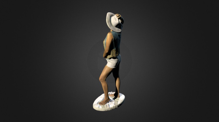 Cowgirl - 3D model by Marcel Boerlin (@dewdrops-art-and-jewellery) 3d model
