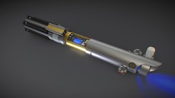 Lightsaber Crystal Chamber wars, lightsaber, star, sketchup