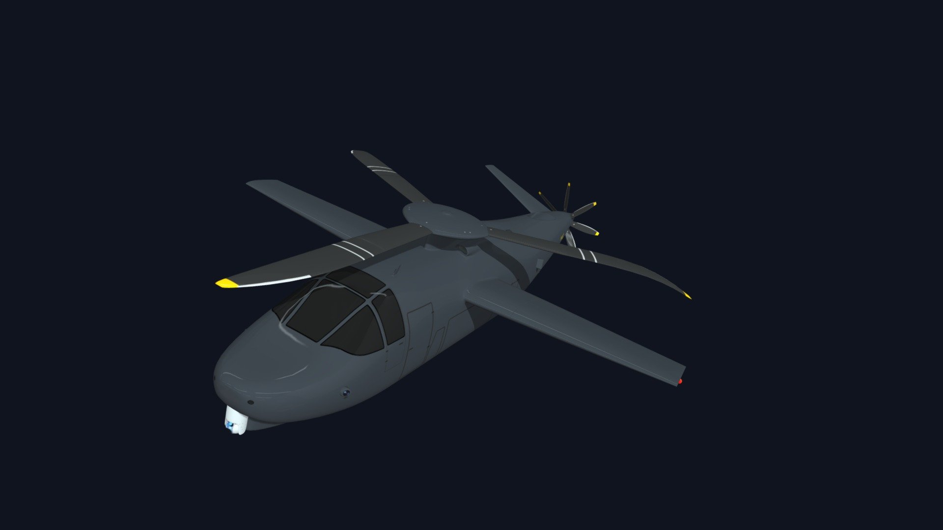 Concept of FARA (Future Attack Reconnaissance Aircraft) candidate program compound helicopter AR40 from Karem Aircraft.

https://www.artstation.com/artwork/e02lnZ - Karem AR40 - 3D model by Akela Freedom (@AkelaFreedom) 3d model