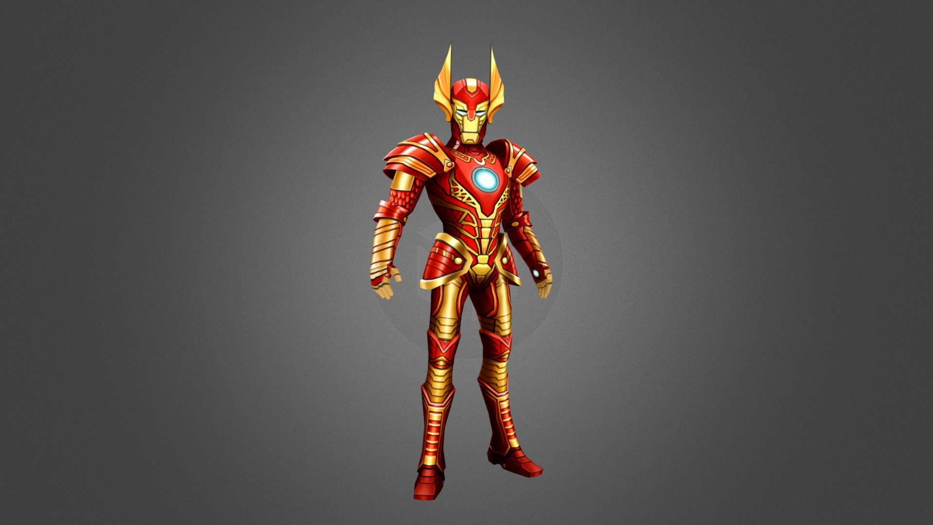 Asgardian Iron Man - 3D model by César da Mata (@Zearth) 3d model