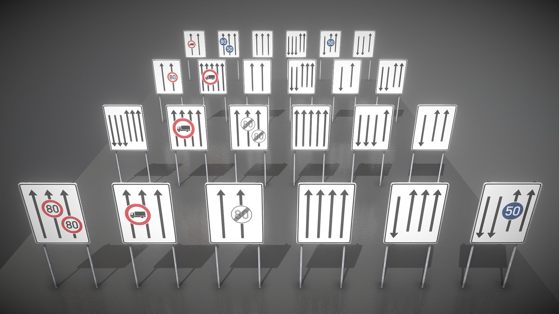 Verkehrszeichen-Fahrstreifentafeln 















 - Verkehrszeichen-Fahrstreifentafeln - Buy Royalty Free 3D model by VIS-All-3D (@VIS-All) 3d model