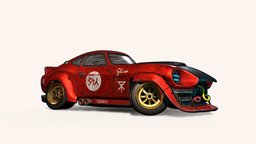 Gaijin draft, tuning, racecar, cartoon, pbr, racing, stylized