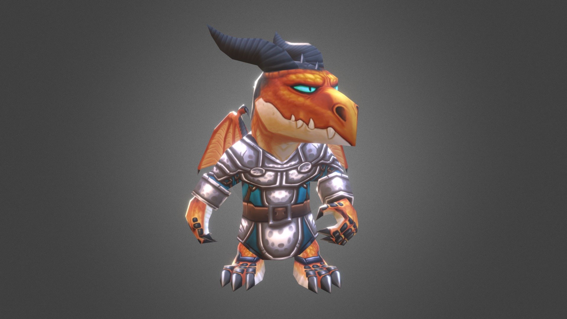 Ferrax likes his meat like he likes his forge, huge and on fire 3d model