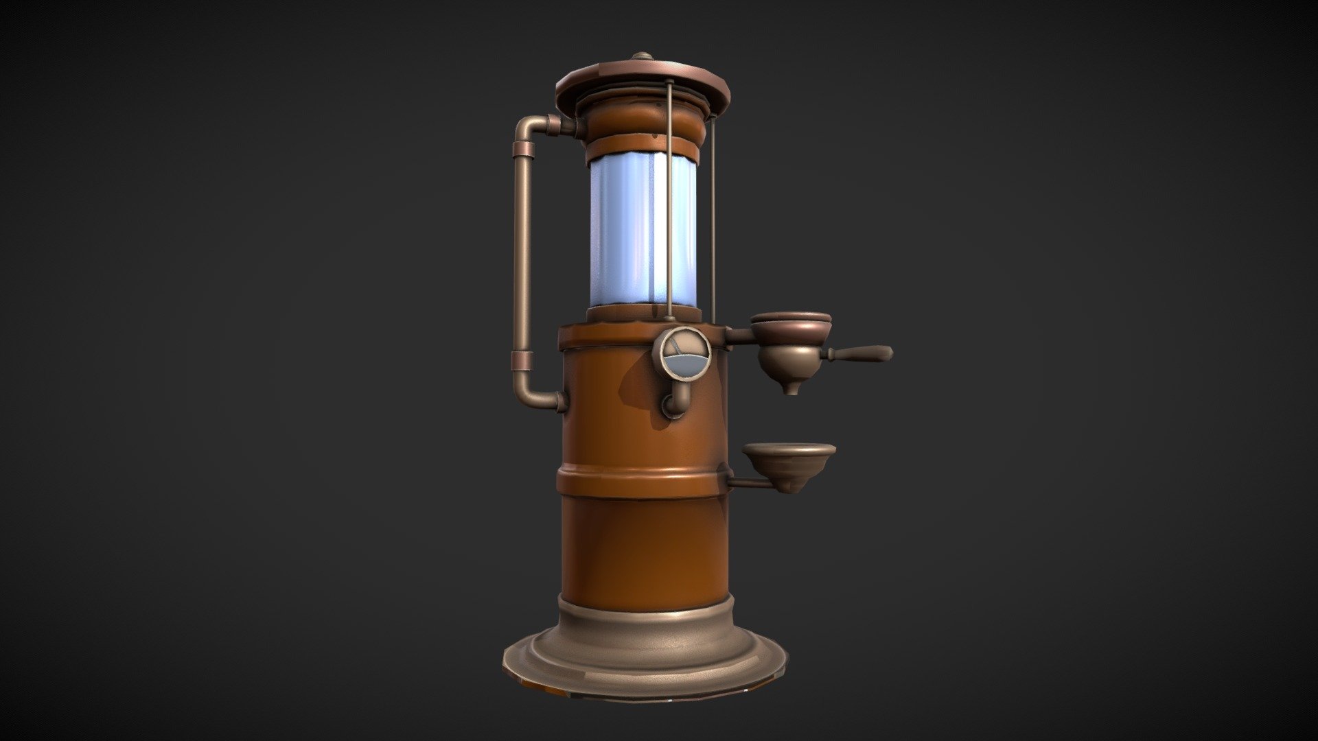Travail réalisé au cours de 3D - Machine à café steampunk - 3D model by LeboeufH (Prof3d) (@leboeuf) 3d model