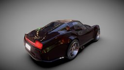 Сhevrolet corvette (modified). corvette, car, black, shevrolet-truck-pickup-1951