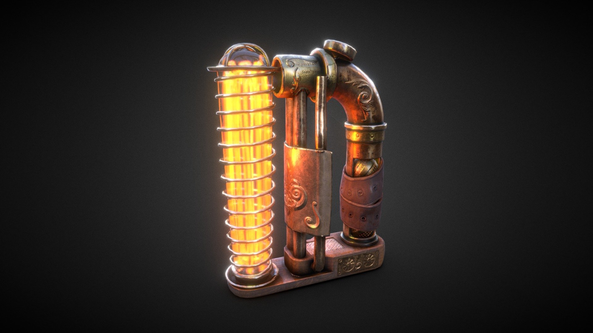 Made for CGAllies Lowpoly Battle - SteamPunk Light - Buy Royalty Free 3D model by Andrey Gulev (@anefiga02) 3d model