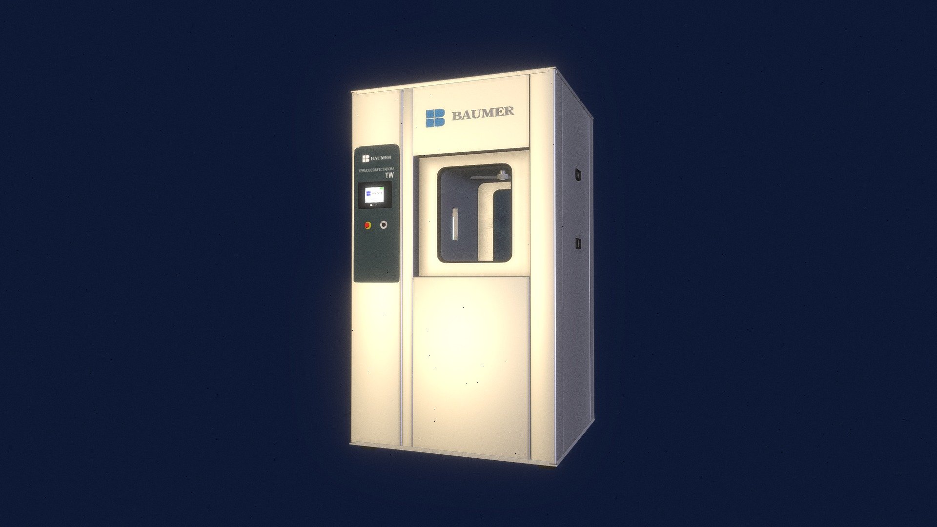 Modelo de Baumer termodesinfectadora TW, propiedad de Emco s.a.s este modelo esta siendo usando con fines demostrativos 3d model