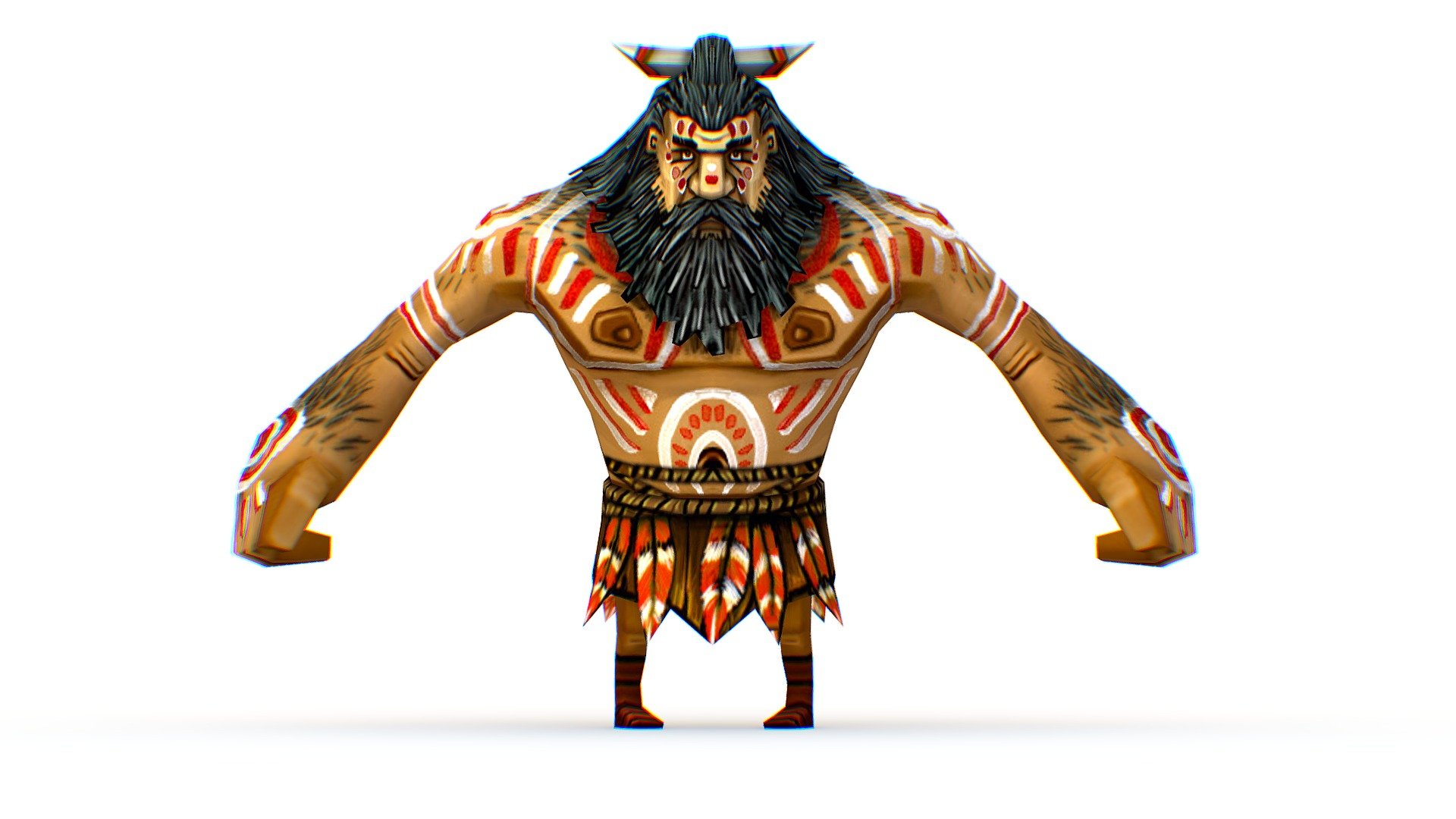 Low Poly Cartoon Creature Villager Storyteller - Low Poly Cartoon Creature Villager Storyteller - Buy Royalty Free 3D model by Oleg Shuldiakov (@olegshuldiakov) 3d model