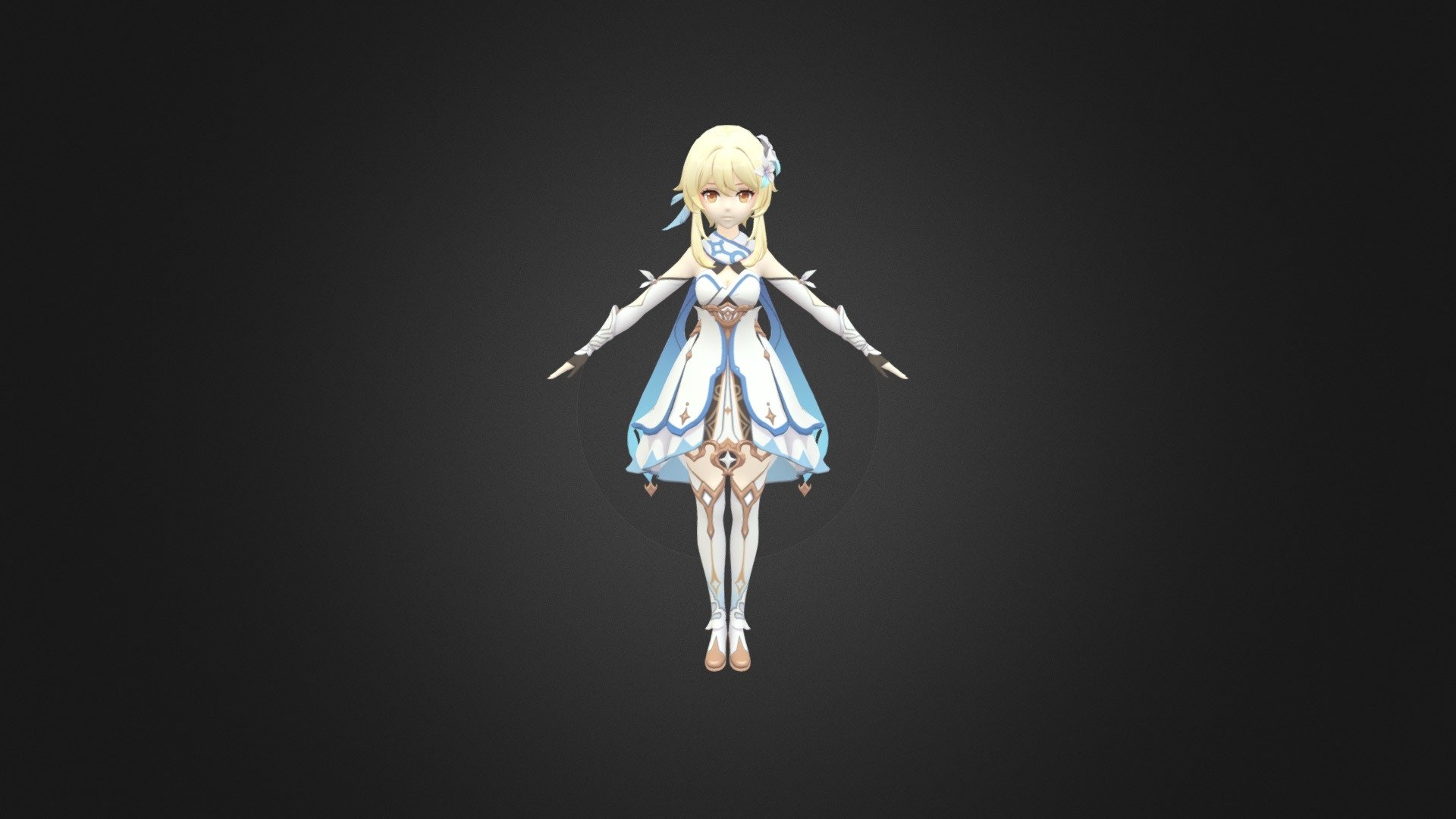 Genshin Impact = Lumine - Download Free 3D model by archiveblue51121 3d model