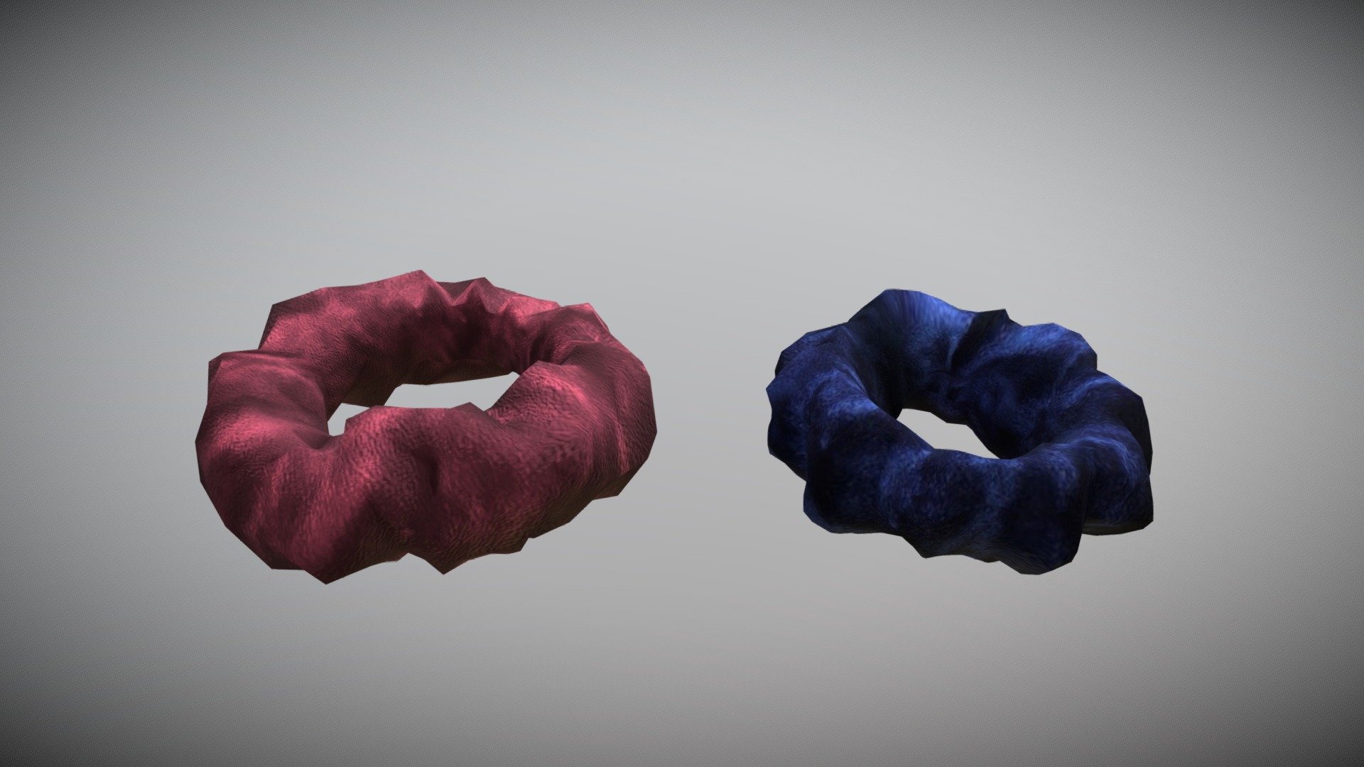 Can fit to any character, ready for games

Quads, Clean Topology

No overlapping logical unwrapped UVs

3 Different Color-Design Baked Diffuse Texture Map

Normal and Specular Maps

FBX, OBJ

PBR Or Classic - Scrunchie Hair Tie - Buy Royalty Free 3D model by FizzyDesign 3d model