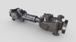 3D model ZIL-157_Driveshaft Main. transmission, zil-157