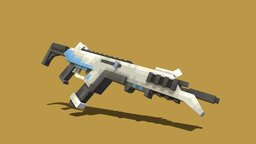 R-301 Carbine apex, pixel-art, blockbench, low-poly, minecraft, weapons, voxel, guns, apexlegends, r301