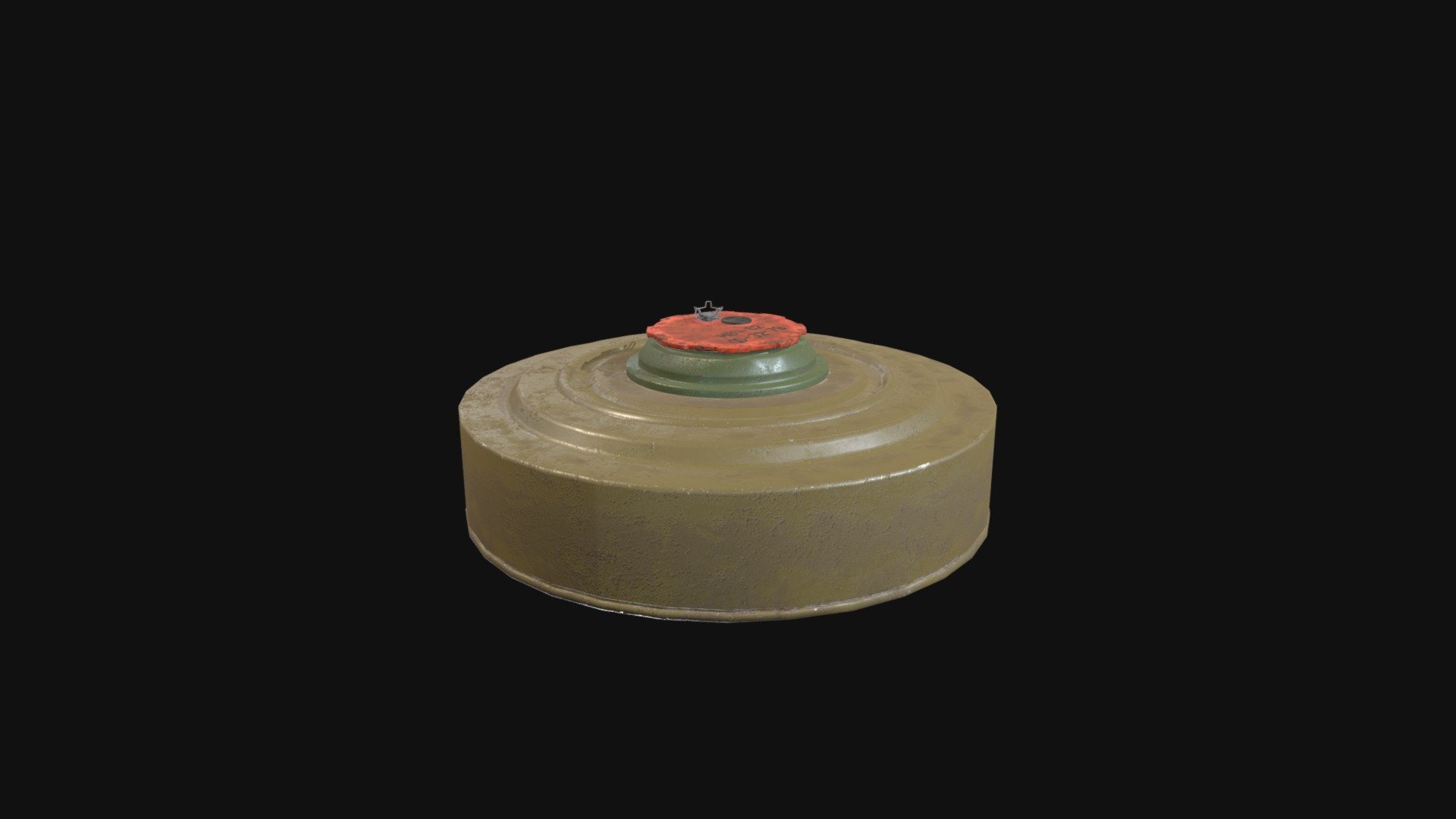 TM62 mine made using game asset pipeline - TM62 mine - Download Free 3D model by Arikman 3d model