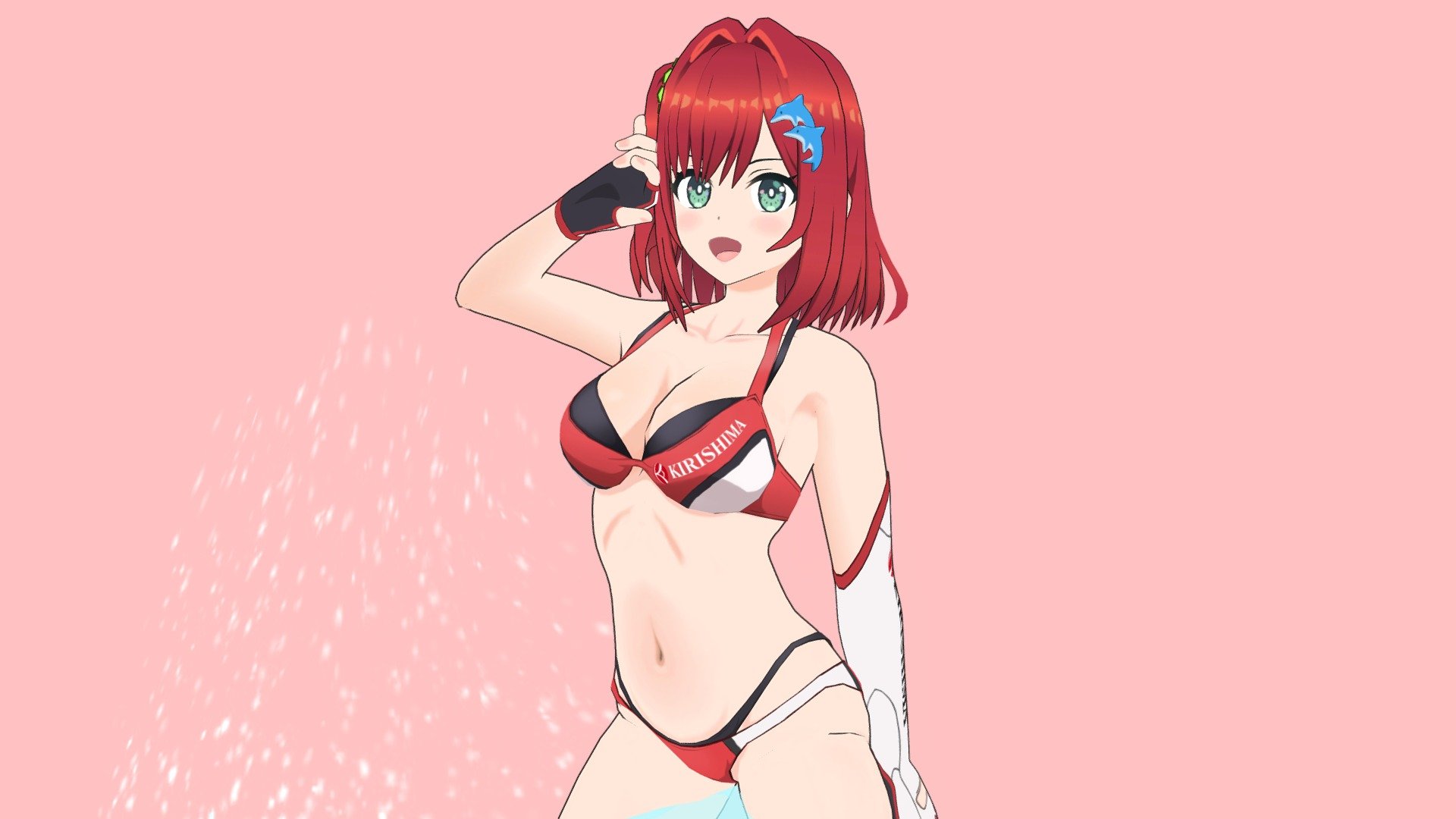 爽快ジェットバトル ドルフィンウェーブより咲宮 入華ちゃんです - Iruka Sakimiya (Dolphin wave) - 3D model by tarako_ko 3d model