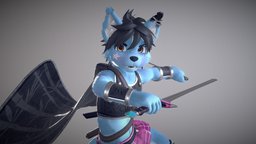 Sepfy dog, furry, femboy, vrchat, wolf