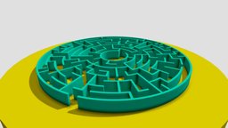 3December #01 games, chest, toys, treasure, rhino3d, maze, 3december, 3december2020-maze, 3december2020