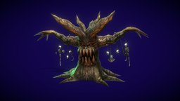 Evil Ent tree, ent, terror, fantasy, halloween, horror, evil