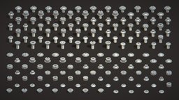 Bolt & Screw Pack Low Poly Realistic Collection mechanic, socket, assets, gaming, bolts, washer, button, mechanical, screw, bolt, truss, tech, pack, electronic, collection, flange, spanner, brush, metal, props, hardware, tool, head, iron, part, screws, hardsurfacemodeling, fastener, gaming_props, asset, game, blender, lowpoly, gameasset, industrial, gameready, steel, imm, noai, "boltpack", "screwpack", "furnitureprops"