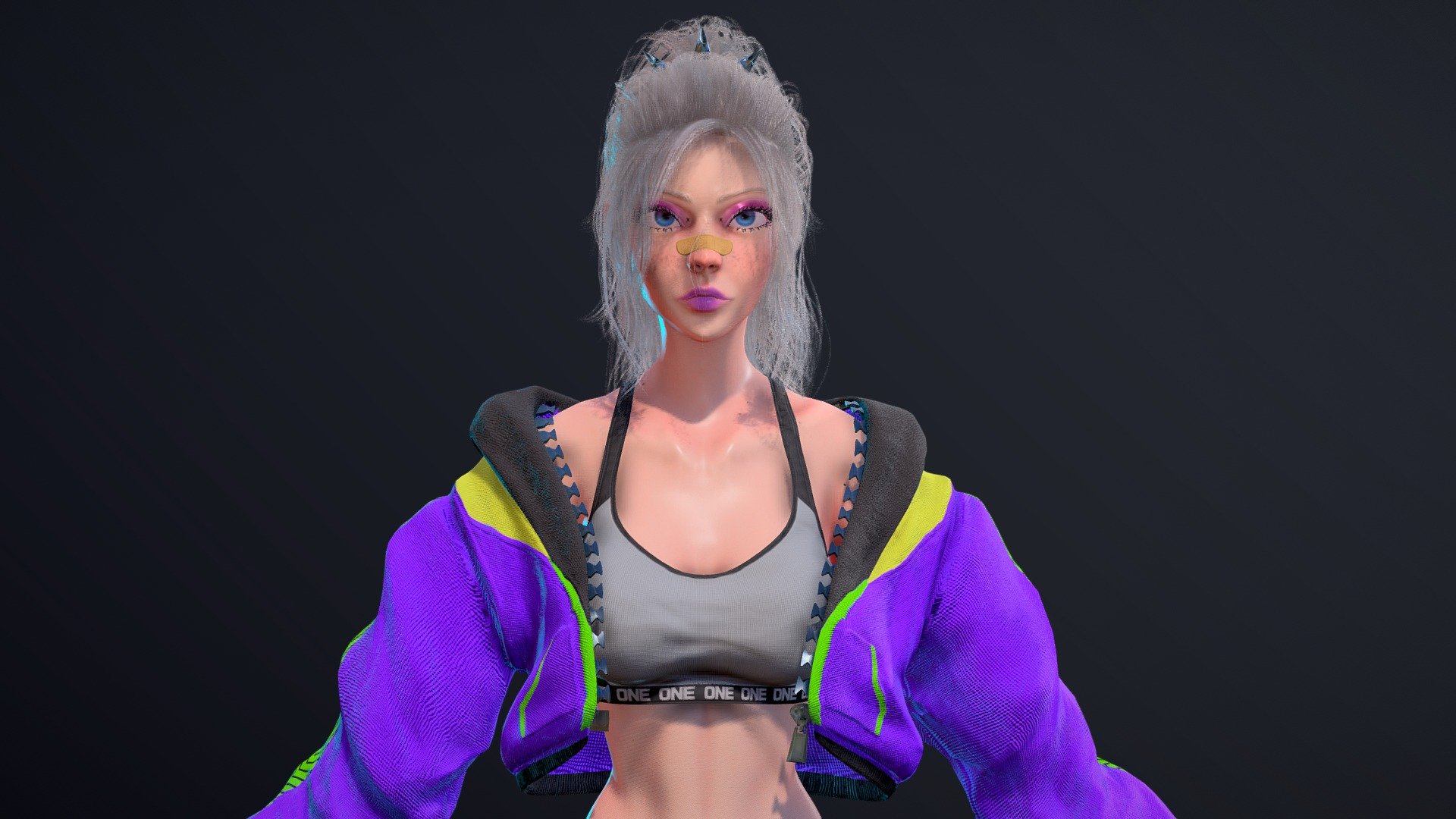 Concept I'm still working on, but already enough to show it off ^^ - ONE ONE ONE! - 3D model by MrHoggy (@mr_hoggy) 3d model