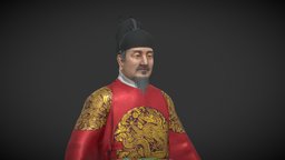 홀로그램_세종대왕 substancepainter, substance